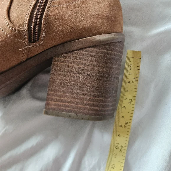 Brown Suede Ankle Boots - Picture 3 of 5